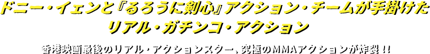 ドニー・イェンと『るろうに剣心』アクション・チームが手掛けたリアル・ガチンコ・アクションー香港映画最後のリアル・アクションスター、究極のMMAアクションが炸裂！！